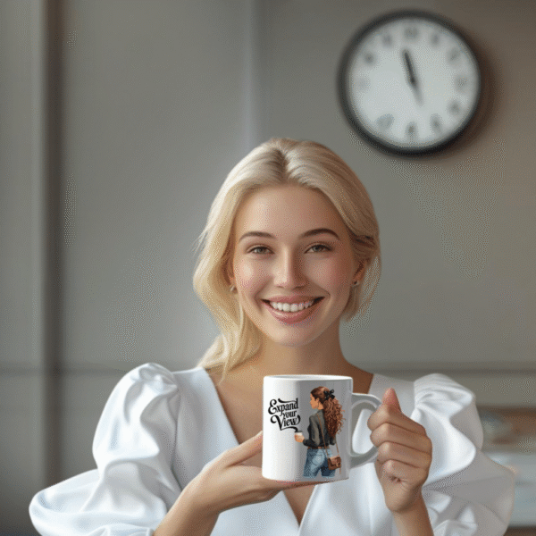 Travel Adventure Mug – 11oz White Ceramic Cup for Wanderlust Coffee & Tea Lovers